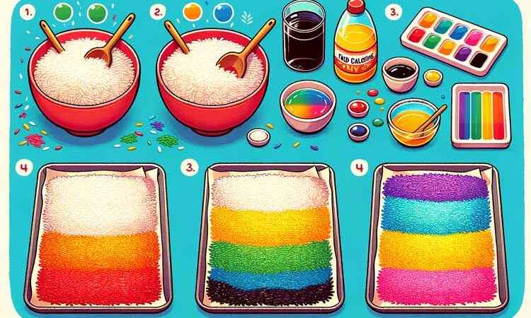 Gekleurde speelrijst maken: DIY stappenplan