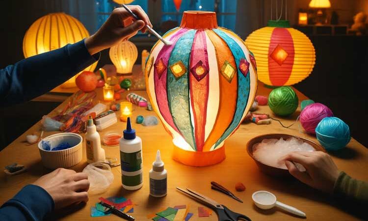 Sint Maarten lampion maken van een ballon